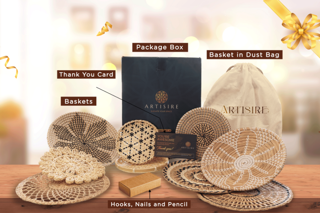 Artisire Brand Basket decor set